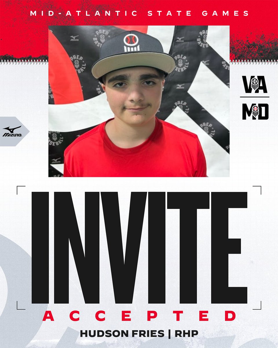 PrepBaseballVA's tweet photo. ⭐ Mid-Atlantic State Games Invite Accepted ⭐

The blockbuster event of the fall in the Mid-Atlantic is sold out. 

#MASG26 https://t.co/fNNthYO4iy