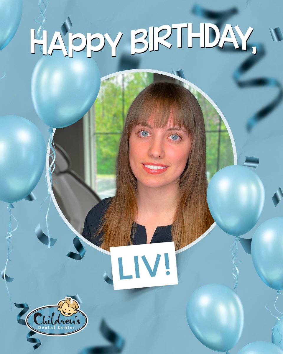 BabyTooth_Ctr's tweet photo. Happy Birthday to Liv, our talented EFDA! We love having her energy on our team, whether she is helping care for smiles or sharing stories about her travels and aquarium visits. Join us in wishing Liv a wonderful birthday filled with everything she loves. https://t.co/QVH1Ft8ODW