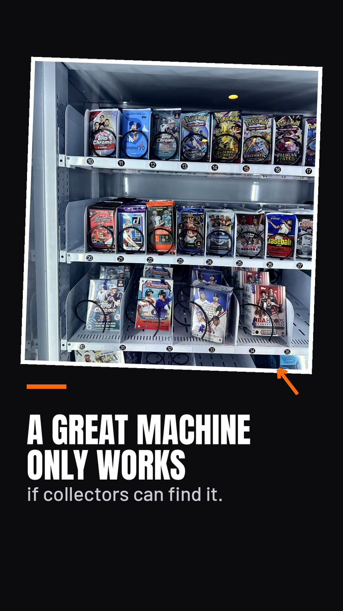 cardvender's tweet photo. Spot free. Search free. Operators list from $5/mo. cardvender dot com
#Cardvender #SportsCardVending #PokemonVendingMachine #TCGVending #VendingMachineMap https://t.co/IS168fbvXP
