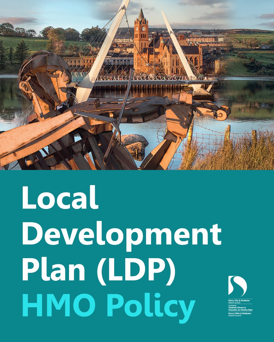 dcsdcouncil's tweet photo. 🏠 Have Your Say on HMO Planning Policy Preferred Options Paper for the revised LDP 2032 Plan
📝 Send comments to LDP@DerryStrabane.com   Or post to: Planning LDP Team, 98 Strand Road, Derry BT48 7NN
⏰ Closes 30 September 2026   📄https://t.co/6eGjVgQiTf #Planning https://t.co/Th5epQF9No