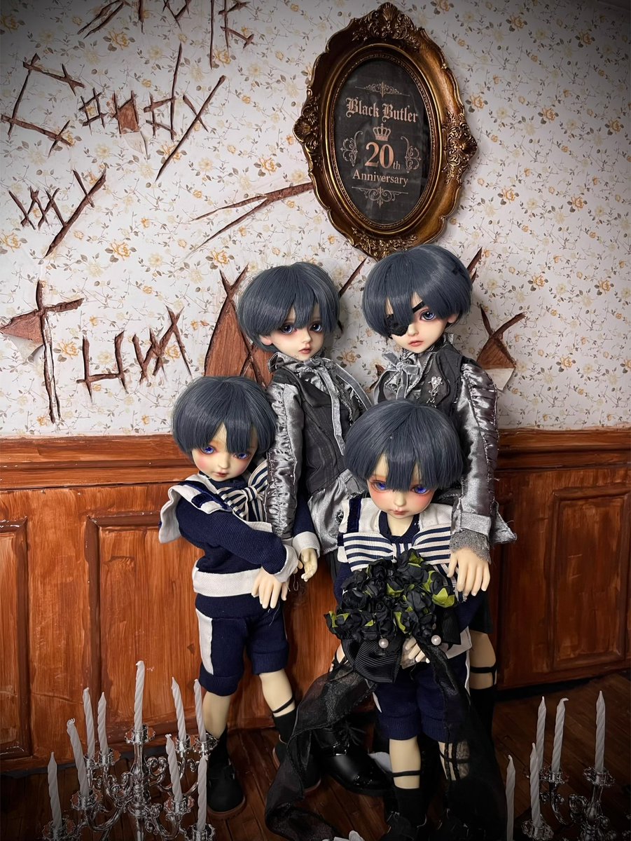OrexNoxChi's tweet photo. 🕯️ 🖤 Black Butler 🖤 🕯️ 
🕯️ 20th Anniversary🎉 🕯️
Celebrating 20 years of Black Butler 🖤 credits to @taisetsu_no_kizuato  in instagram 🕯️ Thank you, Yana Toboso, for creating this beautiful world🕯️🖤 #kuroshitsuji #bjdtwins #黑執事 #blackbutler https://t.co/BjFJLSbBZN