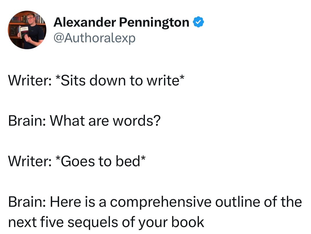 Writers_Write's tweet photo. Five sequels #writingmemes #writerslife #writinghumor #writingcommunity https://t.co/RNrgbK0KFE