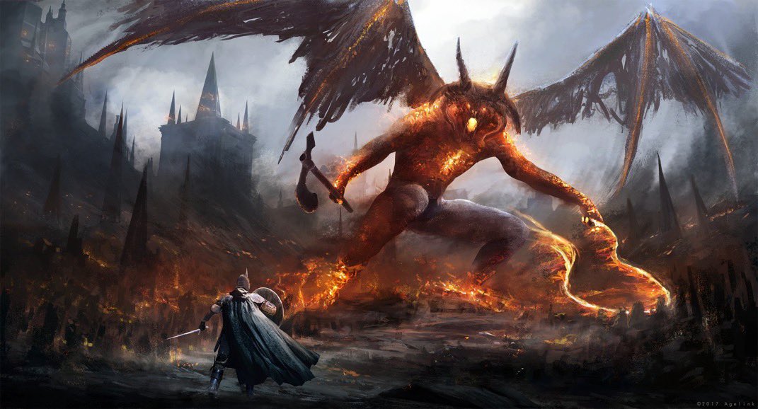 _KingElessar's tweet photo. LOS BALROGS DE MORGOTH

Los Balrogs, también llamados Valaraukar, eran Maiar corrompidos por Melkor. Probablemente se encontraban entre los Ainur que se unieron a él durante la Música de los Ainur.

Adoptaron formas demoníacas, envueltas en sombras y llamas, y empuñaban látigos y espadas.

Tras la caída de las Dos Lámparas de los Valar, Melkor los reunió a su alrededor. Habitaban en Utumno, pero cuando la fortaleza fue destruida, algunos huyeron y se ocultaron en las profundidades de la Tierra. Otros se refugiaron en Angband, esperando el regreso de su amo.

Cuando Morgoth y Ungoliant escaparon de Valinor con los Silmarils, los Balrogs aún aguardaban en Angband. Al escuchar el grito de Morgoth cuando Ungoliant lo amenazó, salieron de su escondite y avanzaron hacia Lammoth como una tempestad de fuego.

Con sus látigos destruyeron las enormes telarañas de Ungoliant y la obligaron a huir.

LA GUERRA CONTRA LOS ELFOS

Los elfos se encontraron por primera vez con los Balrogs durante la Dagor-nuin-Giliath (“Batalla bajo las estrellas”), tras el regreso de los Noldor a la Tierra Media.

Después de la victoria sobre las fuerzas de Morgoth, Fëanor avanzó hacia Angband, pero los Balrogs salieron a su encuentro. Rodeado por ellos, luchó durante un largo tiempo hasta que Gothmog, Señor de los Balrogs, lo hirió de muerte.

Aunque sus hijos lograron hacer retroceder a los demonios de fuego, Fëanor murió poco después a causa de sus heridas.

Durante las Guerras de Beleriand, Morgoth solo abandonó Angband en una ocasión. En su lugar, fueron los Balrogs quienes combatieron y lideraron sus ejércitos.

En la Caída de Gondolin, dos Balrogs encontraron la muerte: Gothmog cayó ante Ecthelion, mientras que otro fue derrotado por Glorfindel.

Tras la Guerra de la Cólera, algunos Balrogs sobrevivieron a la destrucción de Beleriand y se ocultaron en las profundidades de la Tierra, en lugares inaccesibles.

LA TERCERA EDAD

El único Balrog que reaparece en los relatos de la Tercera Edad fue el conocido como el Daño de Durin. Los enanos de Khazad-dûm lo despertaron accidentalmente mientras excavaban en busca de mithril.

El Daño de Durin mató al rey Durin VI y posteriormente obligó a los enanos a abandonar Khazad-dûm. La antigua mansión enana pasó a ser conocida como Moria.

Años después, la Comunidad del Anillo se encontró con un Balrog en las profundidades de Moria. Gandalf se enfrentó a la criatura en el puente de Khazad-dûm y, tras caer ambos al abismo, continuaron luchando por las profundidades de Moria hasta llegar a la cumbre de Zirak-zigil.

Allí, Gandalf derrotó al Balrog, que cayó por la ladera de la montaña. El propio Gandalf murió poco después a causa de sus heridas.

Gandalf murió, pero Eru Ilúvatar lo devolvió a la vida para que pudiera completar su misión. Regresó a la Tierra Media como Gandalf el Blanco, con un nuevo poder y una nueva misión.