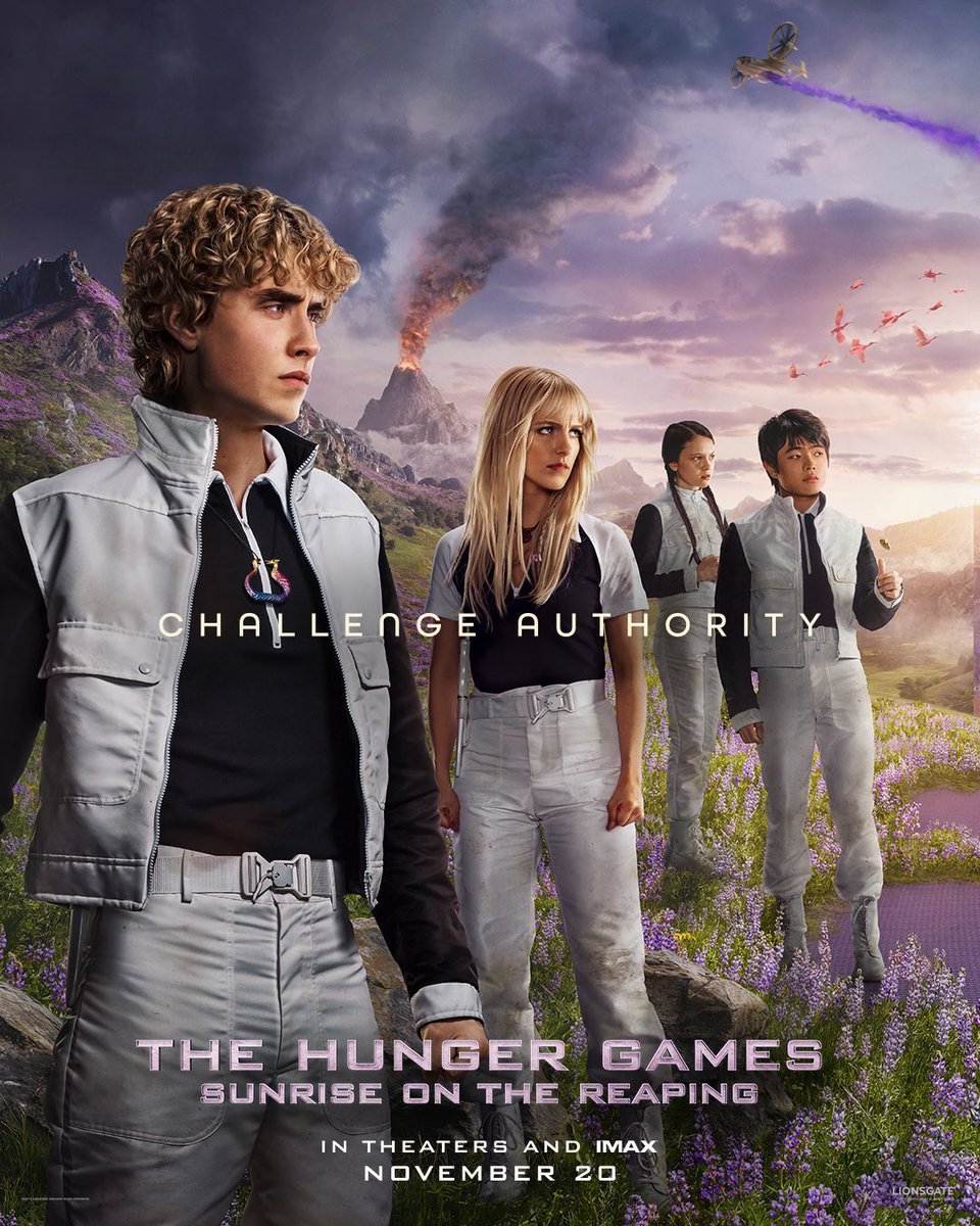 DiscussingFilm's tweet photo. New posters for ‘THE HUNGER GAMES: SUNRISE ON THE REAPING’.

In theaters on November 20. https://t.co/ONSAy8tAcS