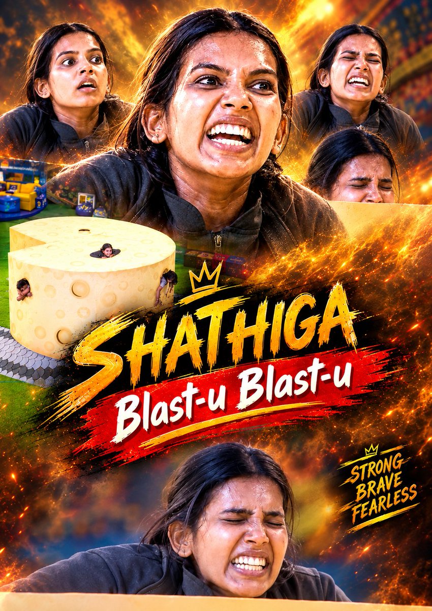 VijayPradhi's tweet photo. #Shathiga - Blast-u Blast-u. 💥🔥🔥🔥

#BiggBossTamil10 https://t.co/lk6w6g0h6q