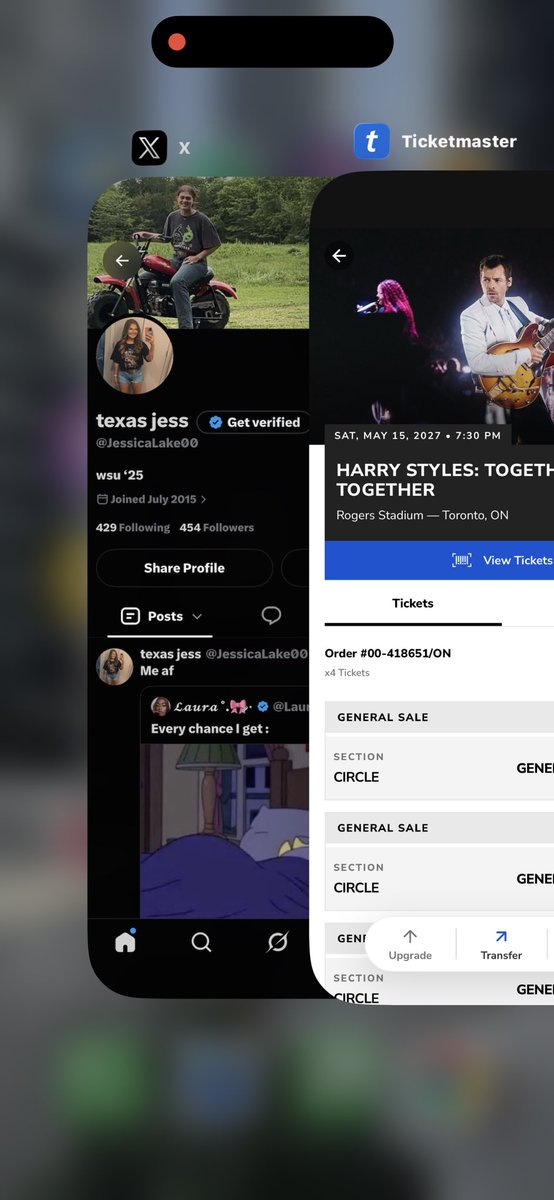 JessicaLake00's tweet photo. Wts x4 extra Circle Pit tickets to Harry Styles @ Rogers Stadium Toronto (Sat May 15). We were able to secure them separately and now we want to sell them (for face value) to those who were unable to get theirs. 

You can send a dm if interested. Happy to split as well✨ https://t.co/eVMKmCnacQ