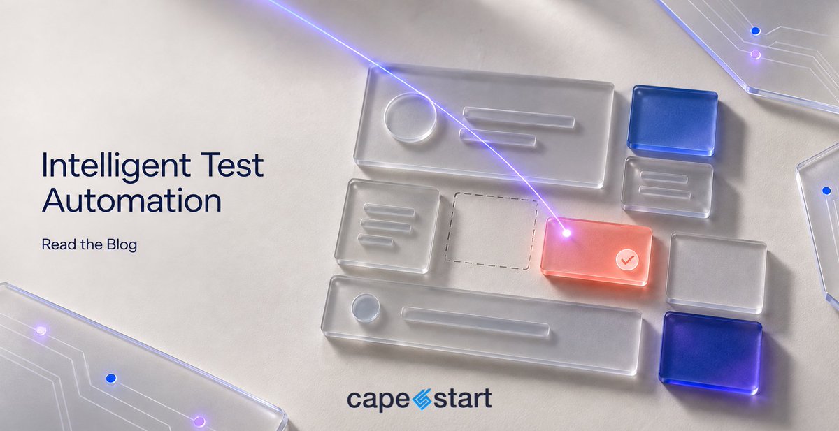 capestart's tweet photo. Can AI help maintain test suites without making CI unpredictable? Our latest blog examines a practical, human-reviewed approach using Playwright and MCP.

https://t.co/gf2j7VF6pp

#ArtificialIntelligence #TestAutomation #Playwright #ModelContextProtocol #QualityEngineering https://t.co/DRhZbWYyYW