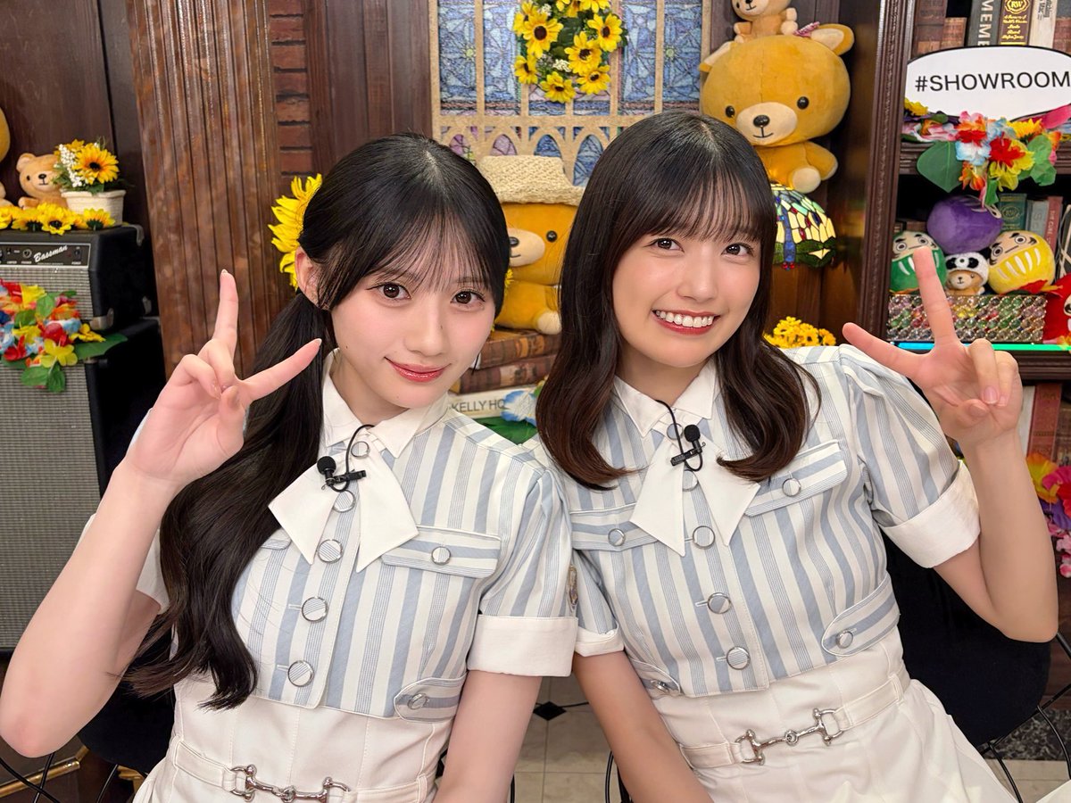 SHOWROOM_jp's tweet photo. 本日の一枚📸✨
#猫舌SHOWROOM
「#乃木坂46にゃんば〜1」 
ご視聴ありがとうございました🐈   

出演：#五百城茉央 #川﨑桜

次回の配信もお楽しみに😉🌙
https://t.co/uoMMMhunei
#乃木坂46 https://t.co/RDRmpcw5pB