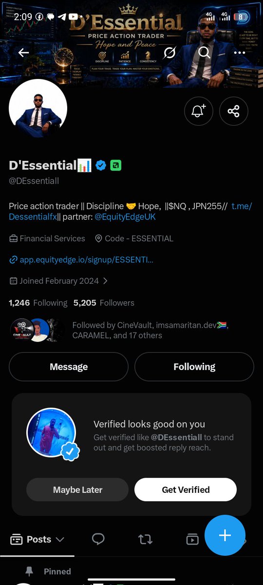 Ton3ii's tweet photo. @DEssentiall @Danieltrades @berkayglife @EquityEdgeUK 50🥲
Let luck be on my side 🤞 https://t.co/e0LQ9TuThH