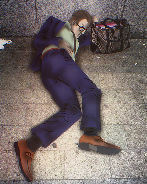 FelixArKranken's tweet photo. Some bastard took a picture of me whilst I was passed out...

Fuck you can see my ass in that. Can I press charges against the fucker.

#TWF #TheWaltenFiles #twffanart #FelixKranken https://t.co/CaNPgE4CCK