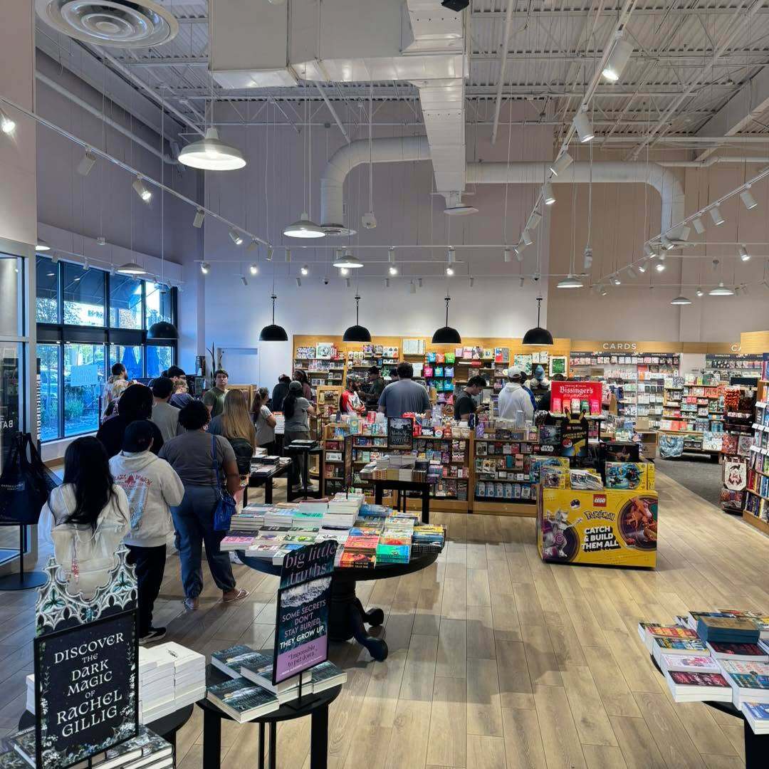THEAVENUEatWM's tweet photo. Those Pokémon cards are going fast at our Barnes & Noble for the 30th anniversary! The line is almost out the door! #GottaCatchThemAll https://t.co/dAeyvz7hak https://t.co/p6YKqnMLmt
