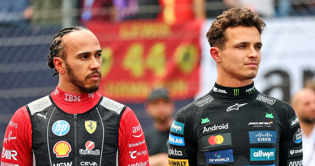 F1GuyDan's tweet photo. 😳 The only world champions who have won a GP race this year

• Lando Norris (x2)
• Lewis Hamilton

END OF LIST. https://t.co/asviYpSxAM