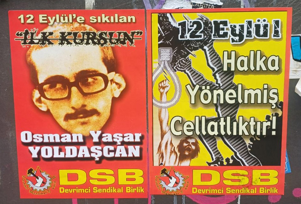 PDevrimciDurus2's tweet photo. 12 Eylül 1980 Askeri Faşist Darbesi’nin yıldönümünde ve #12Eylül’e sıkılan “ilk kurşun” olan #OsmanYaşarYoldaşcan’ın ölüm yıldönümünde #DevrimciSendikalBirlik-DSB imzalı afişler yapıldı.
https://t.co/yGL00zLlRq https://t.co/wLQESaiy5m