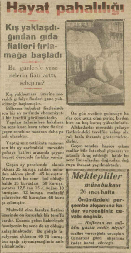 ismailsen_1's tweet photo. Kış yaklaştı, gıda fiyatları arttı. 1929'dan bir şikayetname...

Milliyet 
4 Kasım 1929 https://t.co/vi51JOwnK0
