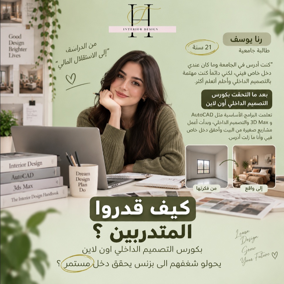 LukeRisleyrom's tweet photo. How did trainees turn their passion for interior design into a source of income? You don’t need to be an interior designer, own an office, or have years of experience. Whether you’re a student, love décor, work as a carpenter, or specialize in https://t.co/S0l7zqm8Ms