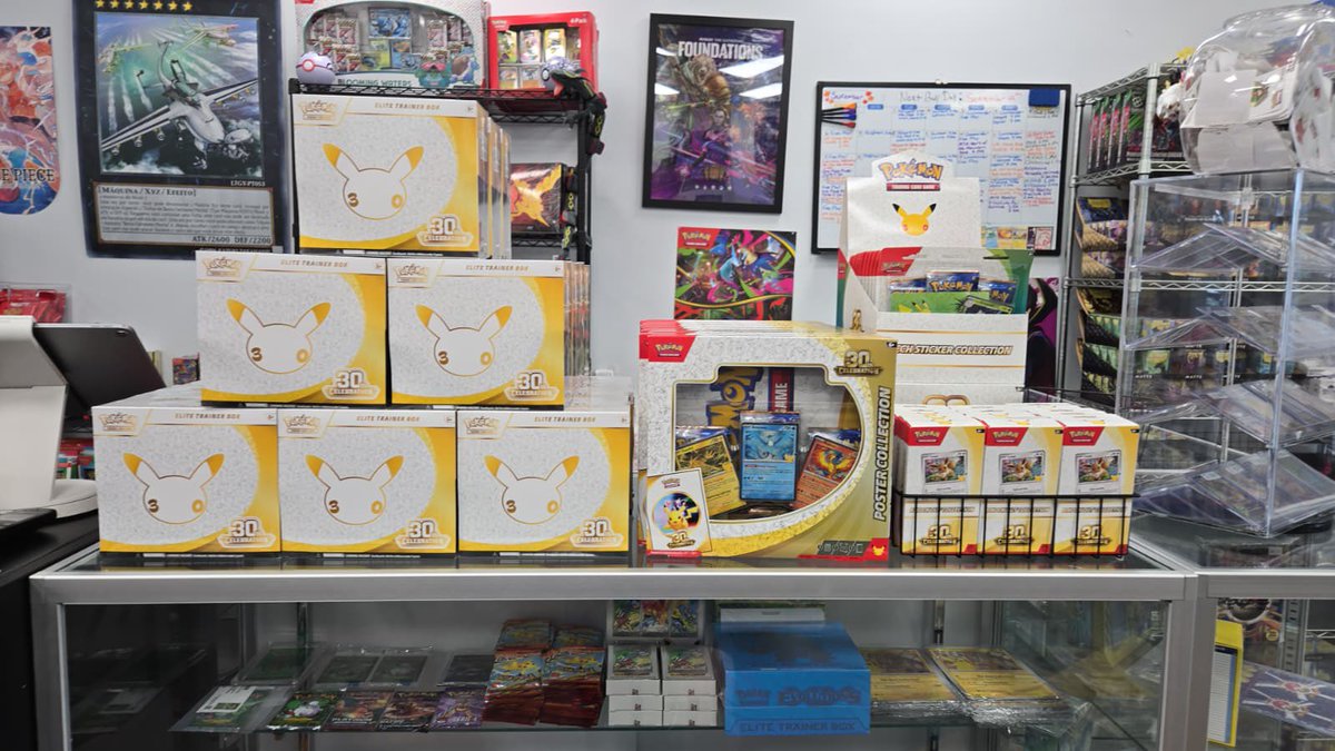 dblinfinitygame's tweet photo. Cheers to 30 years of Pokemon! In store today! #pokemon30 https://t.co/EqOTbAmh5k