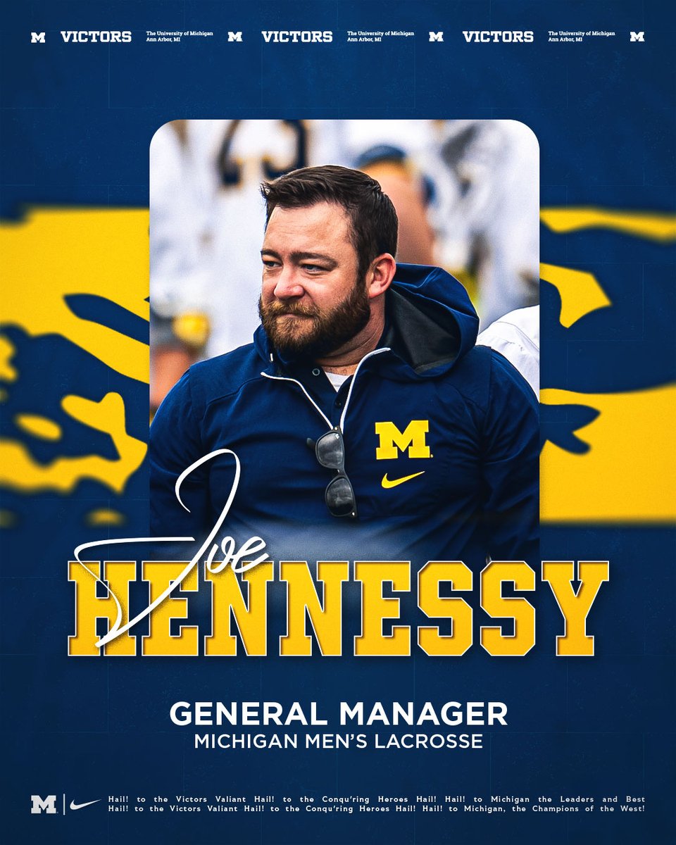 UMichLacrosse's tweet photo. Helping us compete on and off the field! A well-deserved promotion for our guy, Joe! 〽 #CompeteWeek #GoBlue https://t.co/ztmM8ApBze
