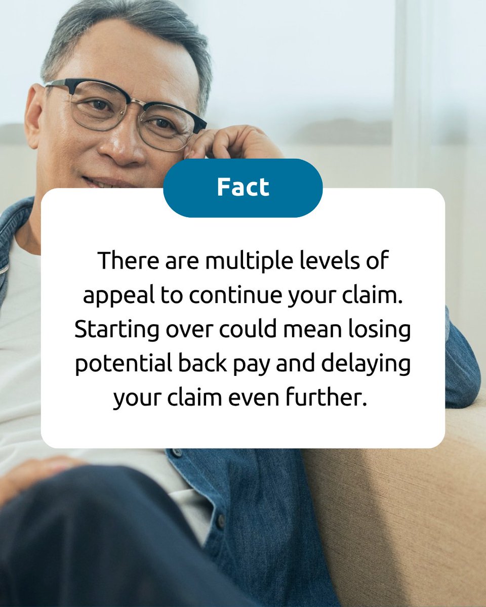 Allsup's tweet photo. The SSDI appeals process gives you opportunities to provide additional evidence, correct missing information and continue pursuing the benefits you deserve.
 
WHAT TO DO NEXT: take our free SSDI assessment: https://t.co/IvdUXrPlws call 888-339-0743.
 
#SSDIAppeals #SSDI #AllsupSSDI