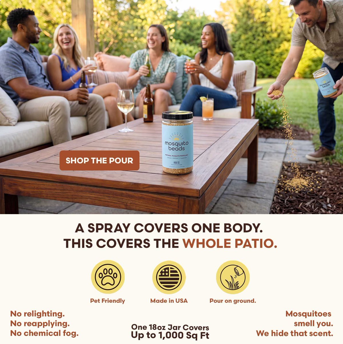 mosquitobeads's tweet photo. Outside Together is better without swatting mosquitoes or dousing ourselves in sticky sprays. https://t.co/39Q2TtltG4