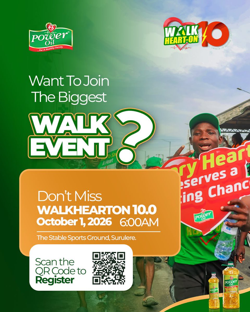 ShaneekaR's tweet photo. No pressure, but October 1st is looking like a day you don’t want to miss

WalkHeartOn 10.0 is bringing the vibes as we walk for our hearts in commemoration of World Heart Day.

Register and come outside ❤️

@PowerOilNG #WalkHeartOnat10 https://t.co/v7bBXBnUKD
