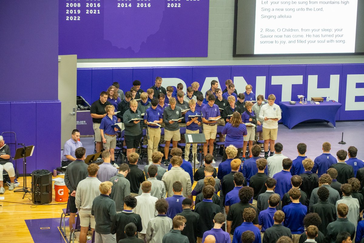 ElderHighSchool's tweet photo. We gathered as a school community to celebrate Mass together.

Today’s First Reading, 1 Corinthians 12:31–13:13, reminded us of what it means to truly live with love: to be patient and kind, to put others before ourselves, to forgive, to seek truth, and to continue loving others even when it is difficult.

A powerful reminder that love is not simply something we feel; it is something we choose to live out each day.

#Altiora