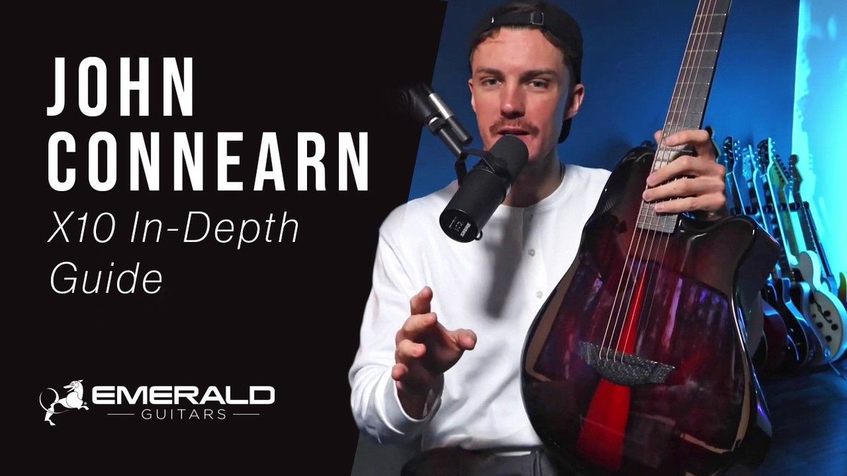 EmeraldGuitars's tweet photo. Join the amazing John Connearn for an in-depth look at the Emerald X10, our versatile carbon fiber acoustic designed for players who want the comfortable feel and effortless playability of an electric guitar without sacrificing an inspiring acoustic voice. https://t.co/PZO5OSP8c0 https://t.co/5sMQ8vAcVr