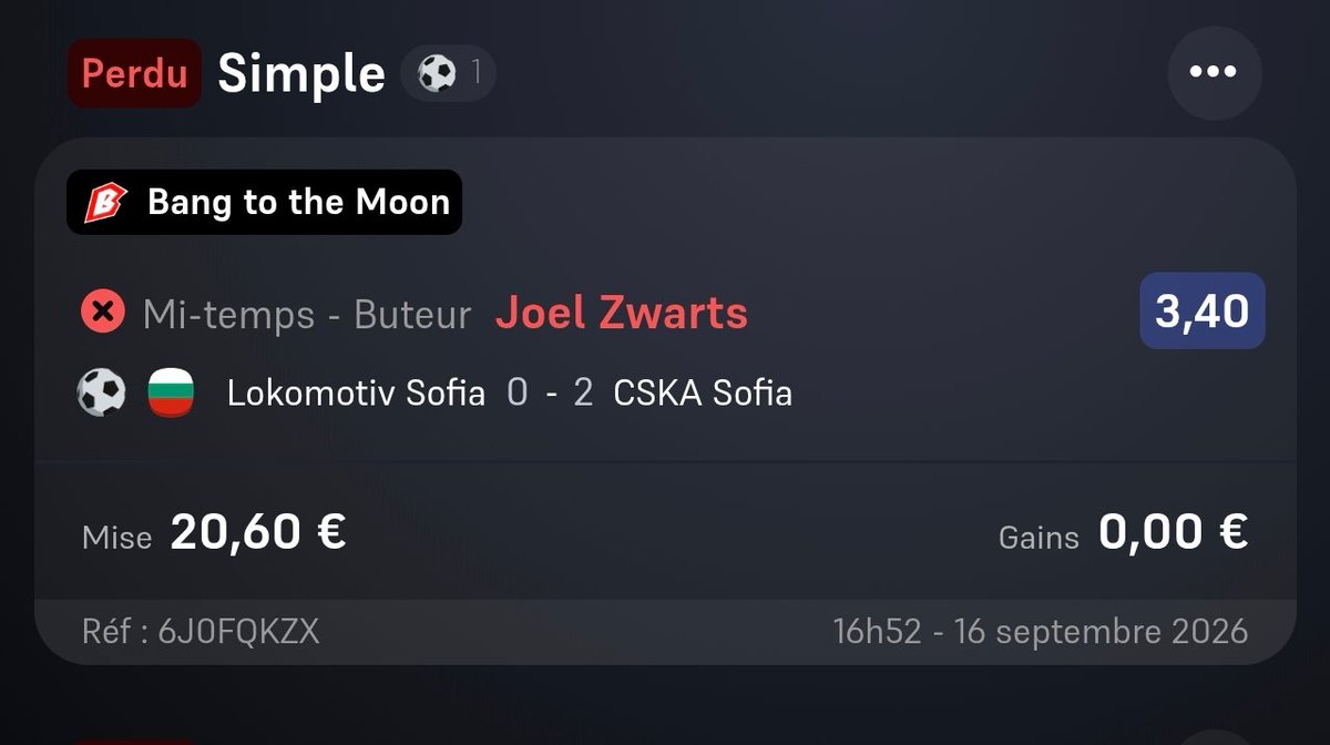 MrReigns8's tweet photo. Hello @WinamaxSport 

Possible de rembourser le paris?

Le joueur n'a pas joué en première mi-temps.

Merci pour votre aide 

#teamparieur https://t.co/utWsbgPrRK