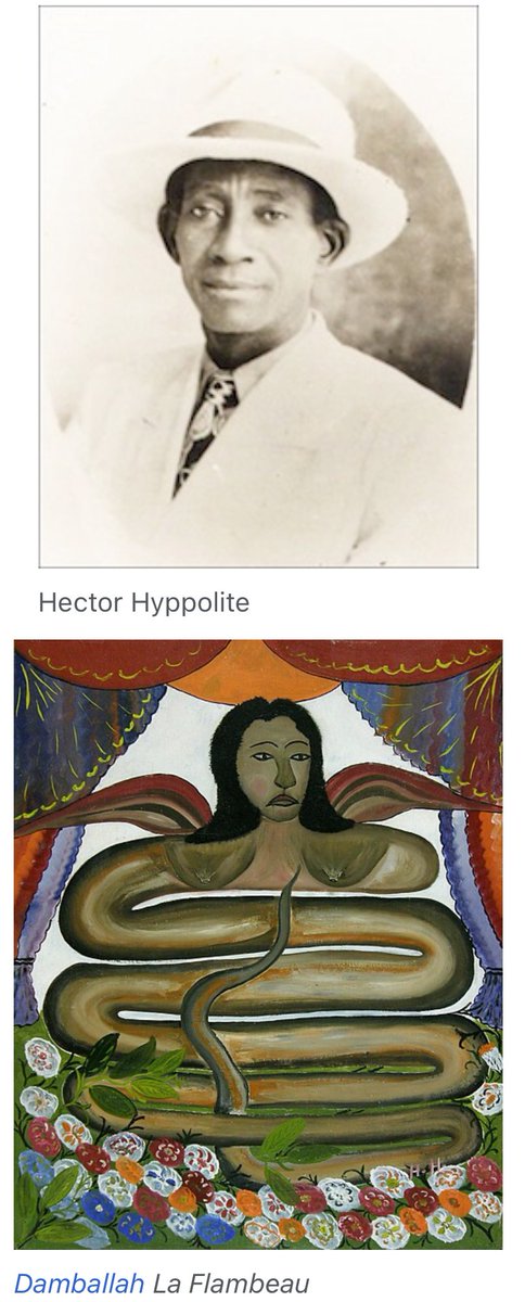 Jazzieeiswhoiam's tweet photo. #OTD Hector Hyppolite (Sept 16, 1894 - Dec 12, 1948). Haitian painter, who was considered as the "Grand Maître of Haitian Art". The subjects of his work include Christian themes, still life and voodoo imagery.

Hector Hyppolite…🧑🏾‍🎨🎨🖌️
War - Bob Marley
#History #ArtIsLife 
https://t.co/xSt1HTt1x1