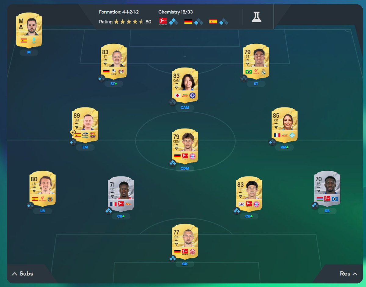 WorkTheSpace's tweet photo. Not even done anything in the web app except the first set of SBCs. My starter team is already unreal 😅 https://t.co/nqHUKyfI93