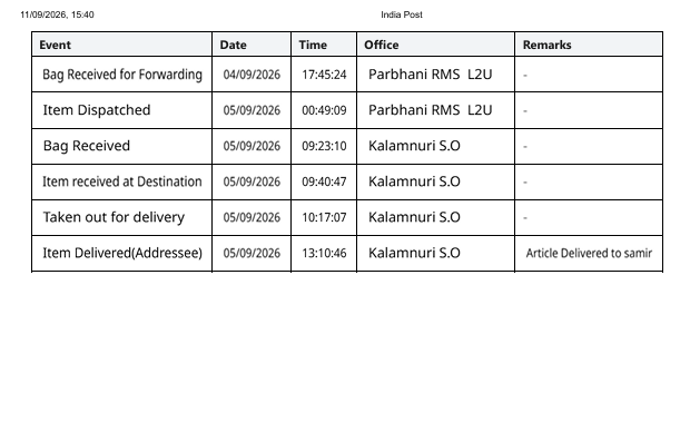 BeingSamirShekh's tweet photo. @IndiaPostOffice  @PMOIndia  @DoPTGoI  @ECISVEEP 
ID Card is showing as delvred on 05.9.26 bt I hv not received it.
Complaint raised, but no resolution has been received. Requesting urgent investigation and proof of delivery.
#IndiaPost #VoterID #EPIC #Grievance #CitizenRights https://t.co/ZcbI3e812n