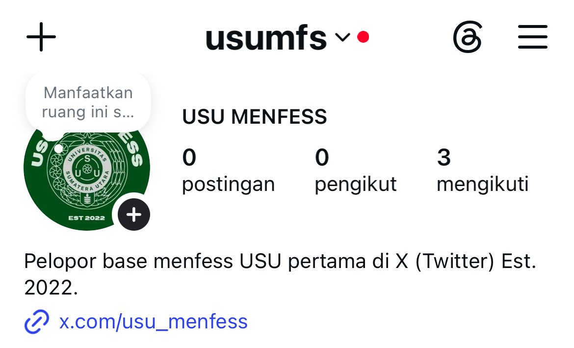 usu_menfess's tweet photo. sementara lagi didaftarin boleh yaa langsung difollowww!!! nnti minsu kabarin kalo dah aktif dan bisa kirim menfess di sini yaw😋 https://t.co/dxRjgyemRg