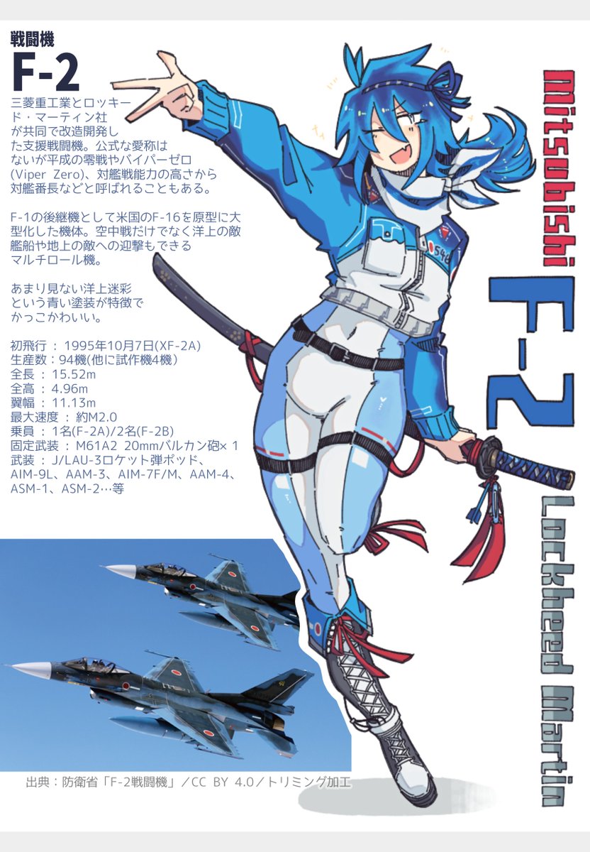 takepiyo625's tweet photo. 支援戦闘機 F-2
#擬人化 #のんせか https://t.co/5oPp9a1ixG