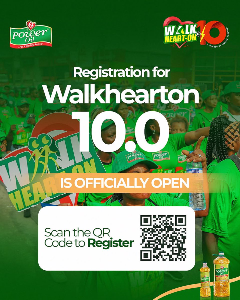 KDiLoveYou's tweet photo. If your sneakers have been sitting quietly in your room, this is their sign 

WalkHeartOn 10.0 is happening October 1st in commemoration of World Heart Day.
Come walk for your heart with us ❤️

@PowerOilNG #WalkHeartOnat10 https://t.co/0tU4Z0GhMA