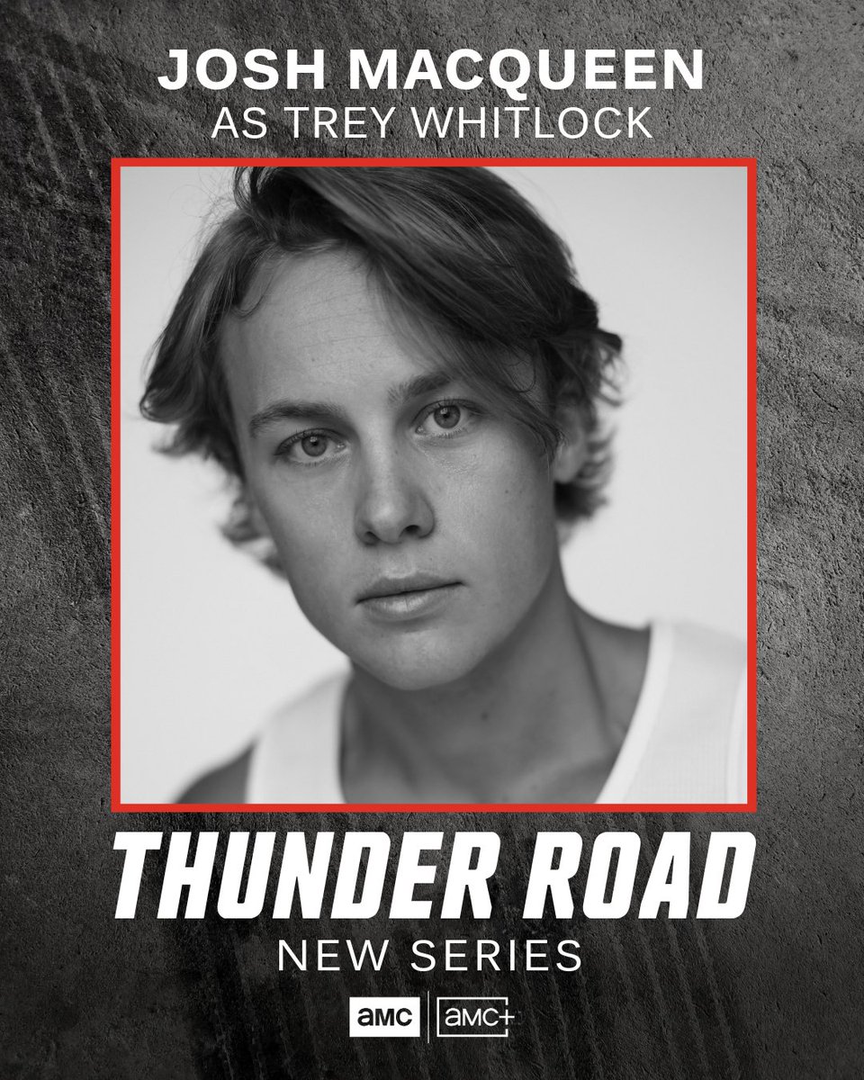 AMC_TV's tweet photo. Please welcome to the track Josh Macqueen, Aspen Kennedy, Haley Dillon, and Mackenzie Porter.
#ThunderRoad will premiere in 2027 on AMC and AMC+. https://t.co/vw8mWkmrGL