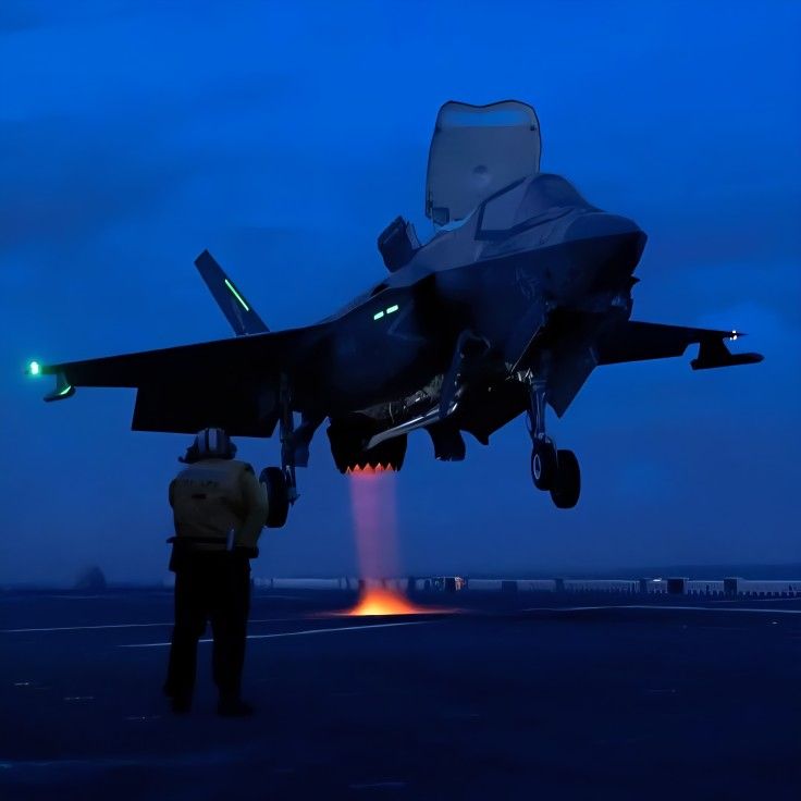 PASU_MATRIX's tweet photo. F-35B doing what it does best. https://t.co/TBeYbZoIrx