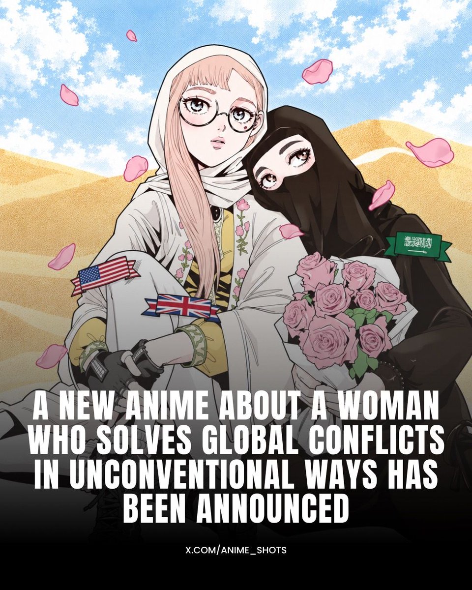 anime_shots's tweet photo. A New Anime Following a Woman Who Travels the World Solving Conflicts In Her Own Way Has Been Announced

A TV anime adaptation of ‘If It’s a Conflict, Leave It to Hatta’ by Motohiro Den has officially been announced.

The series follows Yuri Hatta, a geopolitical risk consultant whose work takes her across the world to deal with conflicts influenced by everything from cultural and religious differences to economics and politics.

But Hatta isn’t your typical consultant. Alongside her expertise and analytical skills, she has some very unconventional ways of handling problems, including pro-wrestling moves.

Her cases range from corporate disputes and local tensions to larger international conflicts, with the story exploring the background and circumstances behind each one.