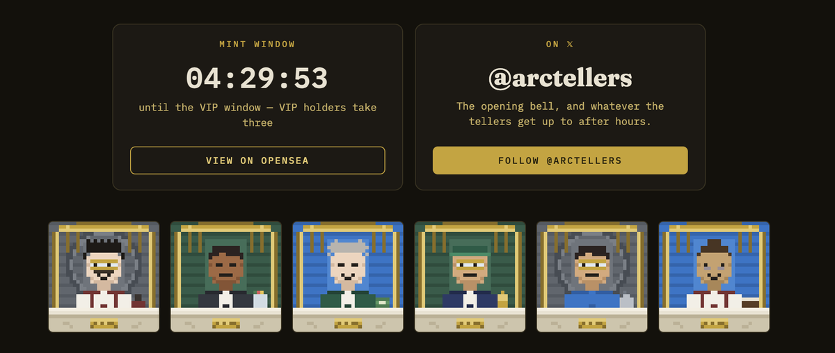 ArcTellers's tweet photo. Countdown is LIVE on our official website : https://t.co/5WDYina26Y

Do not mint fake collections - official links are all in our bio

Hold, please https://t.co/HgOv3NxXG4
