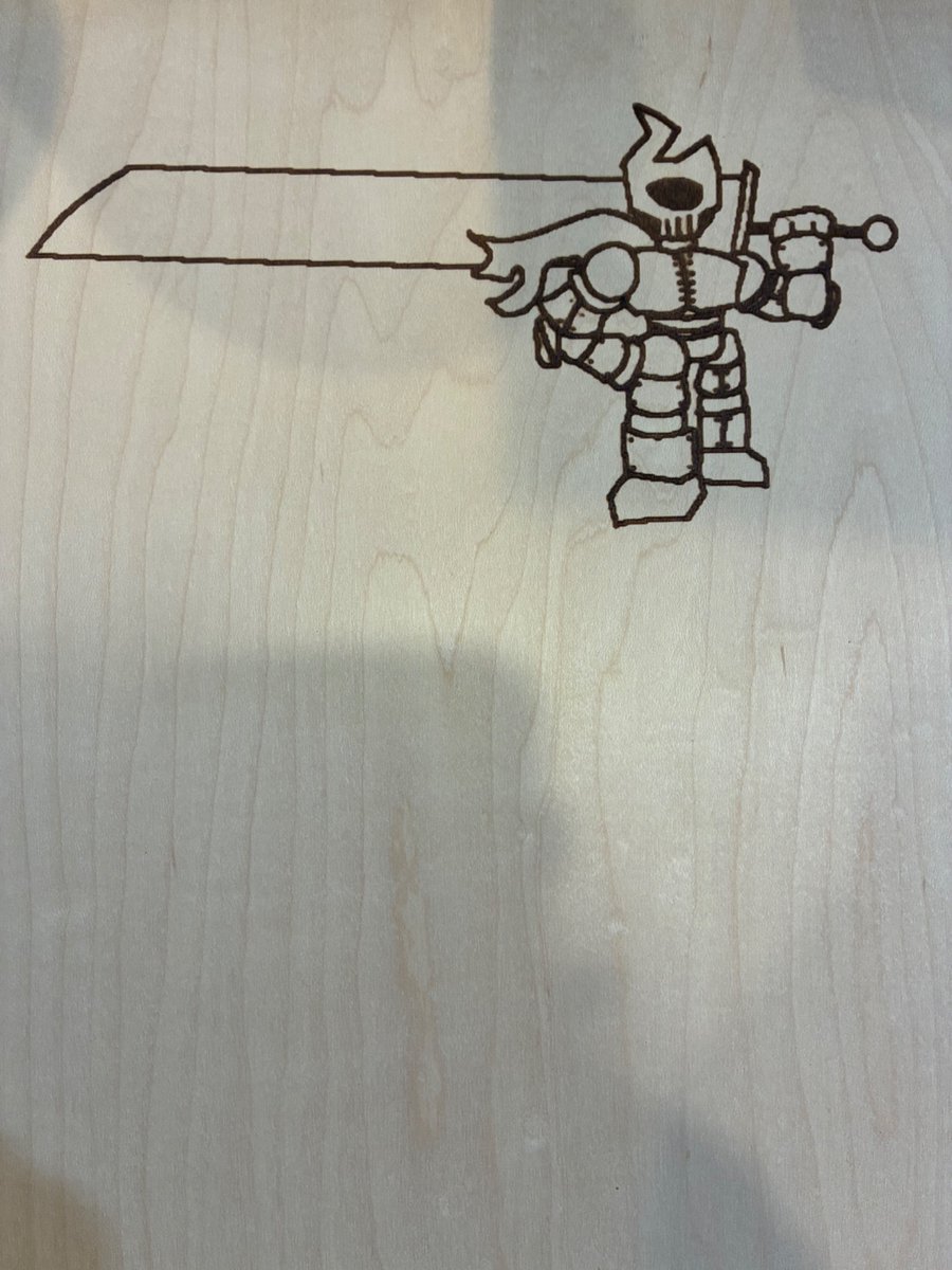 Pyxlpop_games's tweet photo. I love laser engraving random thing into scrap pieces of plywood https://t.co/J9F2T5TxOv