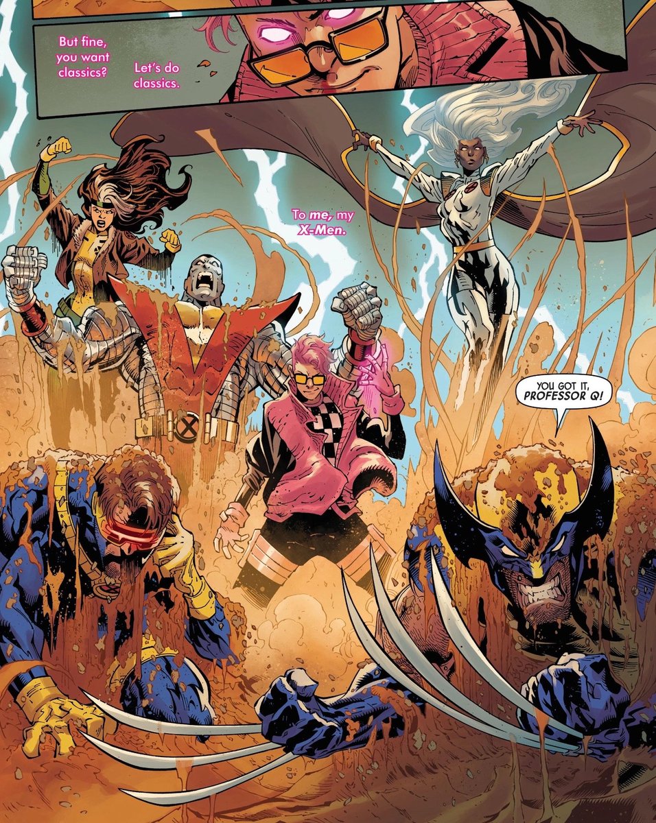 spideyquire's tweet photo. Me encantó q el comic de x-men de esta semana lit fue TODO de Quentin siendo un chingón, siento q este miércoles la vida me sonríe, viva México y viva Quentin Quire alvvvvvv 🗣️🗣️🗣️🗣️ https://t.co/8VAjNY5bqE