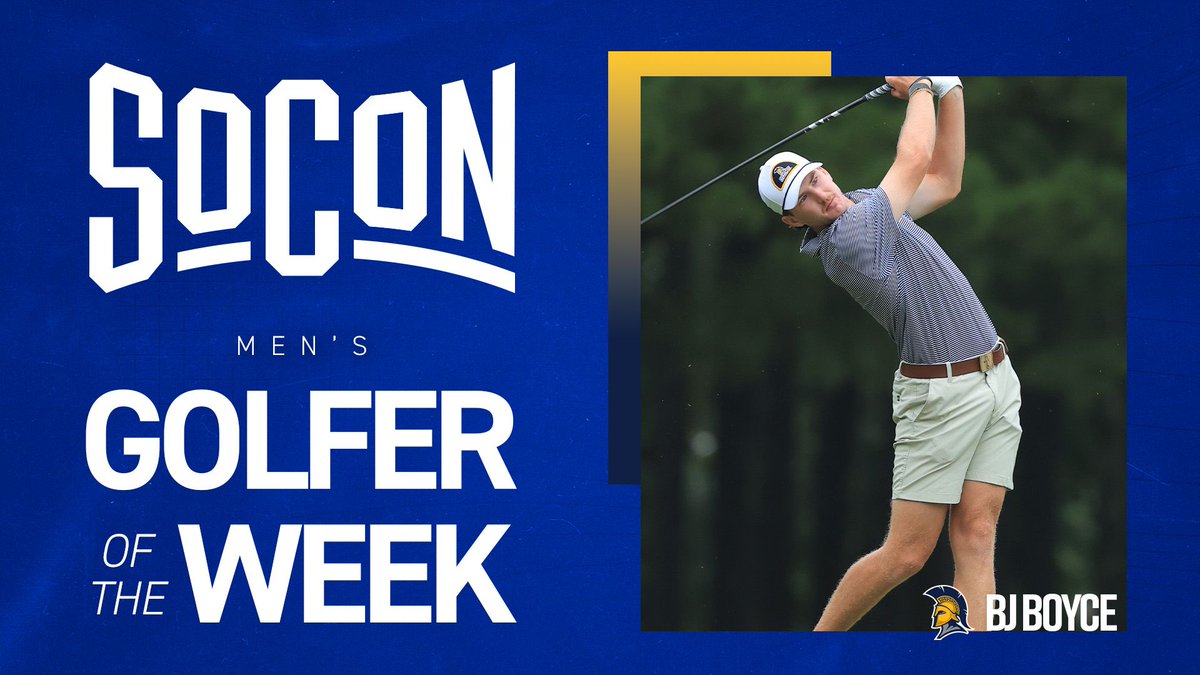 SoConSports's tweet photo. #SoCon Men's Golfer of the Week โณ๏ธ #itsallhere
https://t.co/mppazvdMEp https://t.co/fyPLfg1OMX