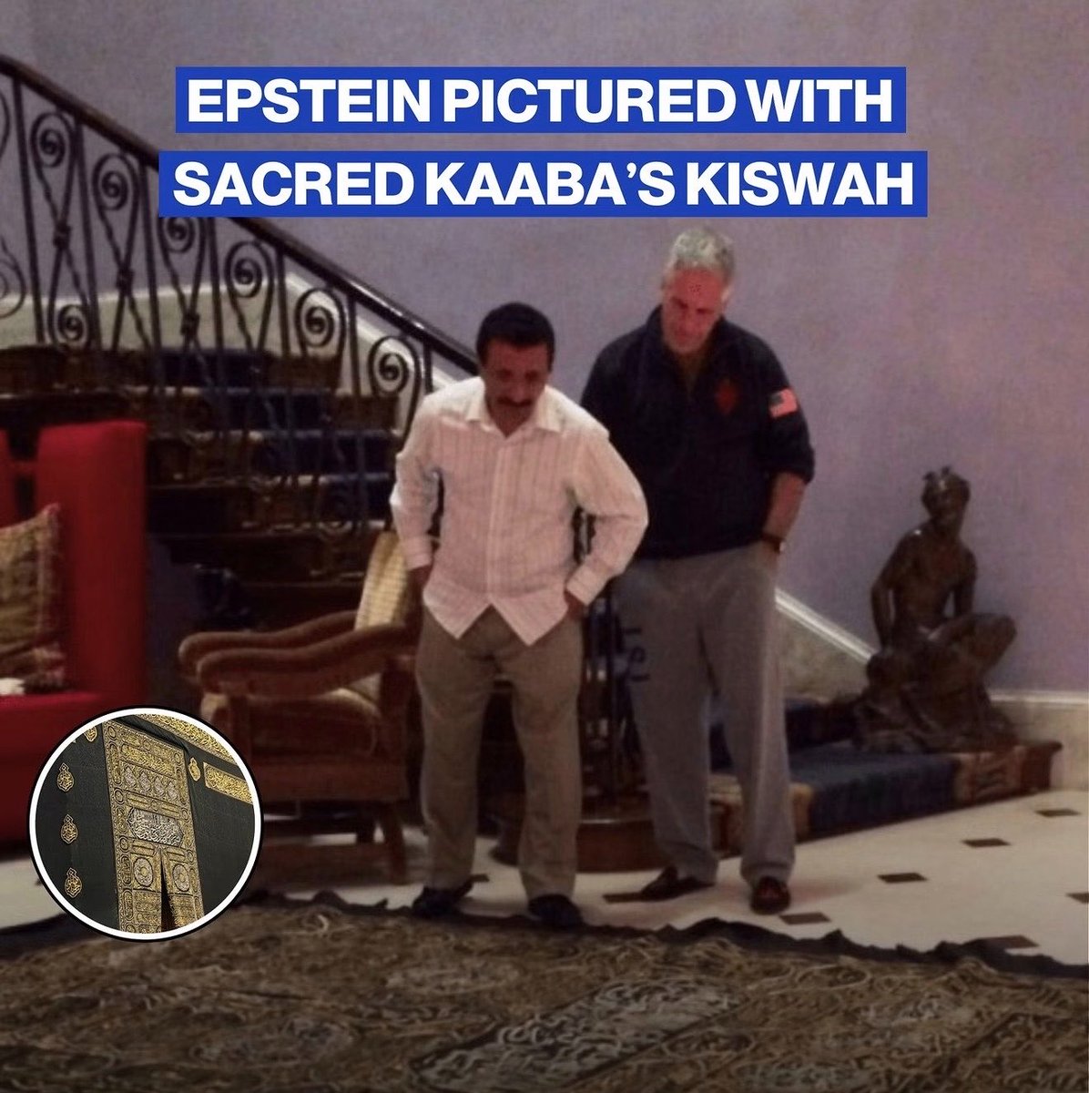 RyanRozbiani's tweet photo. 🇾🇪🇸🇦 Yemeni President Responds To Claims of AnsarAllah Targeting Mecca

President Mahdi al-Mashat:
“Whoever gifted the covering of the Kaaba to the criminal EPSTEIN is the one who targets Mecca and the Islamic holy sites.” https://t.co/R3MnlMe9zR