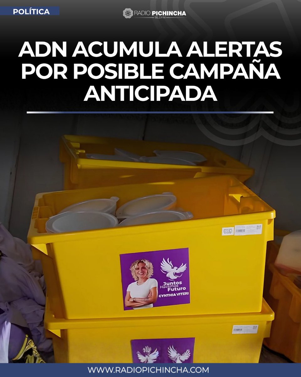 radio_pichincha's tweet photo. 🏛️#Política | Vehículos cubiertos con publicidad política, eventos públicos con mensajes proselitistas y la entrega de dádivas forman parte de las alertas identificadas.
#LaRadioDeLasNoticias
Los detalles⤵️
https://t.co/W62GThq6ku https://t.co/XpnXogk9lV
