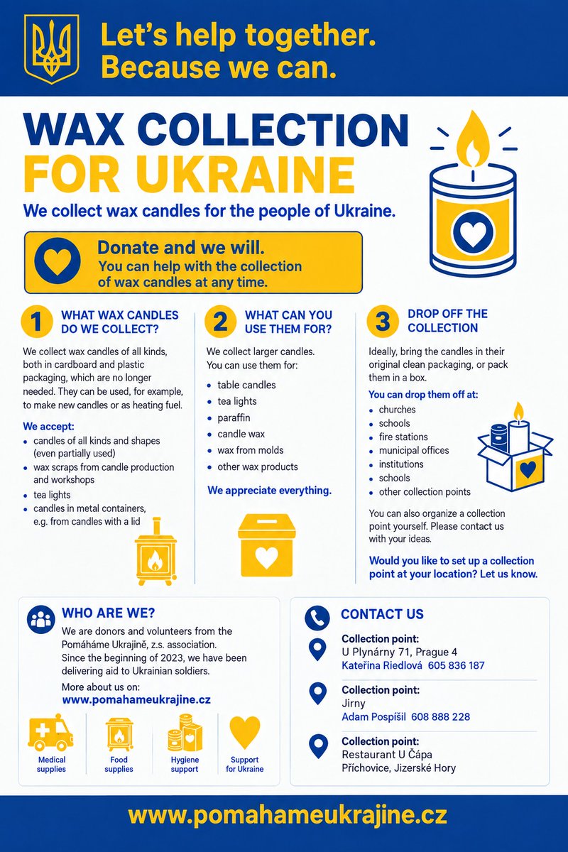 RobCJournalist's tweet photo. Sharing for a friend helping to run this.

🇨🇿 🇺🇦🕯️ https://t.co/PXWJNQLMNn