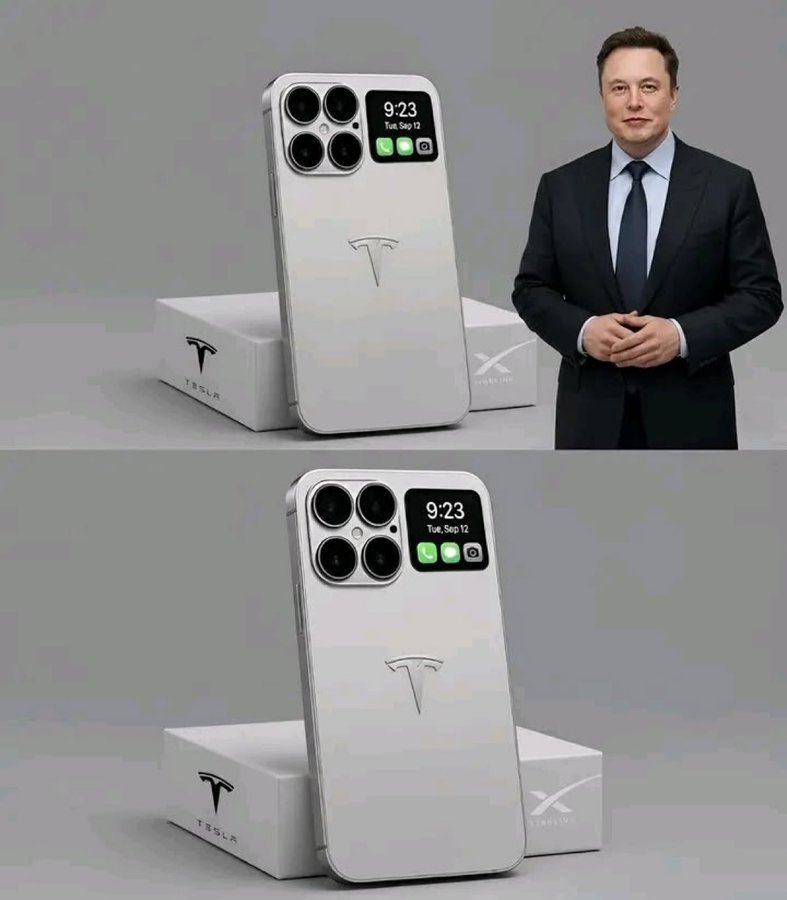 Elonupdate88's tweet photo. If Elon musk gives you free Tesla Phone 🤳 right now, would you accept?

A) Yes 
B) No https://t.co/ArupYccQoZ