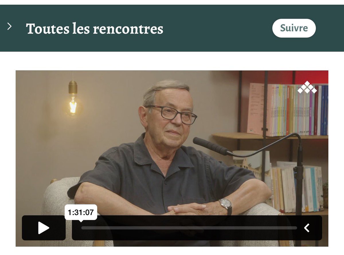 La_RAVS's tweet photo. [ 🎥📚🎞️ ]

📖 « Qui décide de ce que nous lisons ? »

La réponse avec le professeur Jean-Yves Mollier, @uvsq Université de Versailles Saint-Quentin-en-Yvelines, Université Paris-Saclay v/ @Cairninfo https://t.co/p7ZS1iF6ul