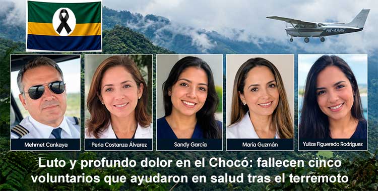 choco_7dias's tweet photo. Luto y profundo dolor en el Chocó: fallecen cinco voluntarios que prestaron ayuda médica a los afectados por el terremoto https://t.co/Db6THNtlMM https://t.co/MGo3tCM9lV