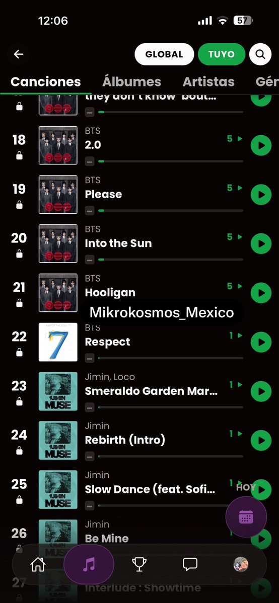 Mikro_Mexico's tweet photo. 💜 ARMY, ¿QUIERES VER CÓMO TU STREAM SE CONVIERTE EN RESULTADOS? 👀🎧

Nuestro plan de stream está pensado para que, al seguirlo correctamente, puedas alcanzar nuestras metas y verlas reflejadas en tu Musicat. 📊✨

🎯 METAS DEL PLAN

💦 SWIM — 120 streams
🎵 NORMAL — 100 streams
🔥 FOCUS RAP LINE
🫶🏻 COME OVER
🐥 MIEMBRO DEL DÍA: JIMIN

Y sí… ¡estas metas son alcanzables siguiendo nuestro plan! 💜

Mira cómo luce actualmente nuestro Musicat 👀

¿Quieres comprobarlo por ti misma/o?
Únete a nuestro canal de Spotify, sigue el plan de stream y acompáñanos a convertir cada reproducción en una meta cumplida. 🚀💜

https://t.co/ZDYIdSjtYI

PANIC STREAM FOR ARIRANG 
STREAM BTS
KEEP STREAMING
PANIC STREAM
#StreamForBTS
#BTS_ARIRANG

Mikrokosmos México 💜🌌