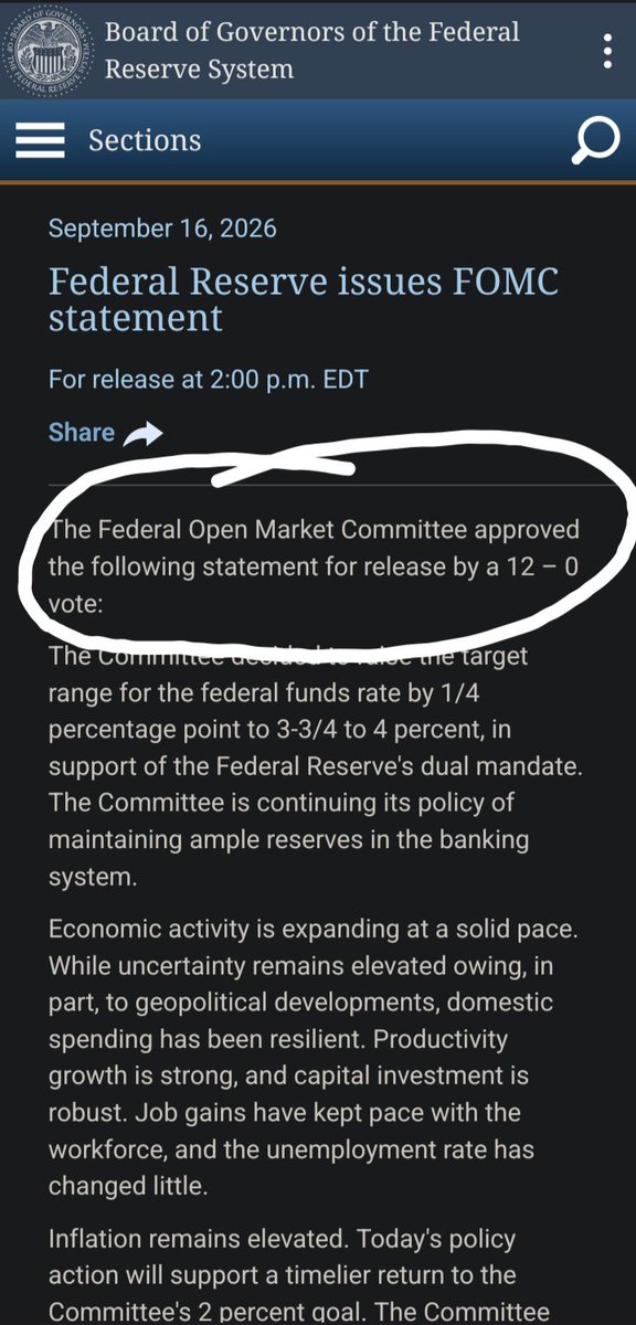 mztar_Adonis's tweet photo. Just as i was stated

Unanimous vote for a hike signals credibility and commitment to fighting inflation

Dot plot also shows where most FOMC members see rate by the end of the year and next year and they see it higher than 4%

That equals dollar strength https://t.co/EbMULuPWKW