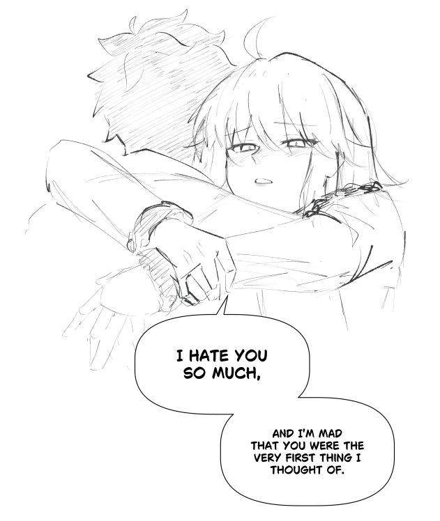 redonkled's tweet photo. the yearner and the drawer in me had to redraw this page and i realized it was the most jalter coded dialogue ever https://t.co/3EyujDDgUF