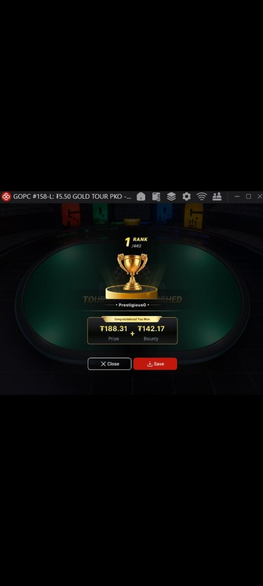 George93Stocks's tweet photo. Day 1 of the BankRoll challange and I binked a small but cool one, GOPC on @CoinPoker_OFF which you get a physical medal for winning 😎. 

Be back doing it again tomorrow over on https://t.co/2mPJKgLKDN https://t.co/bN52oozCmy